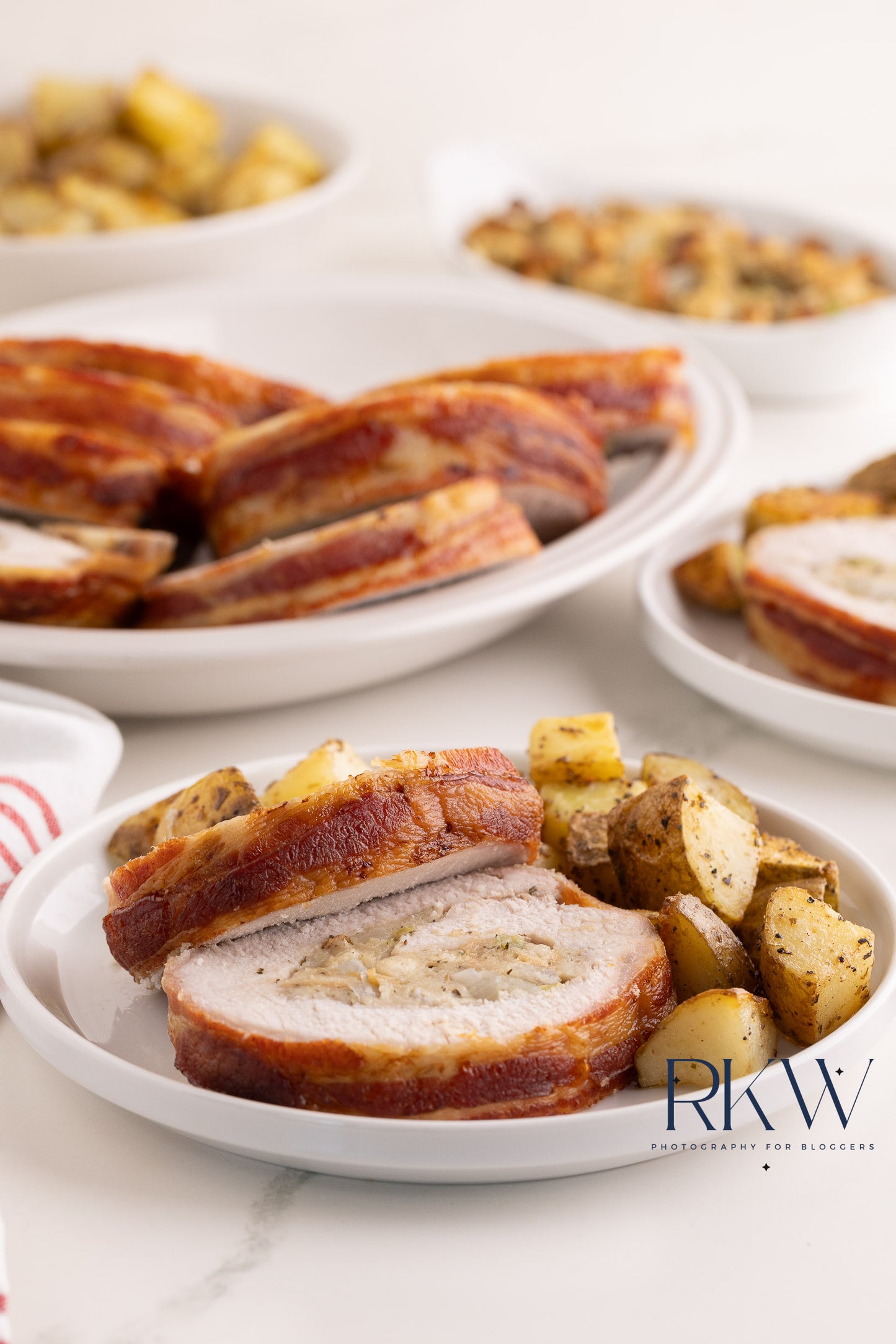 Bacon Wrapped Stuffed Pork Loin- Exclusive