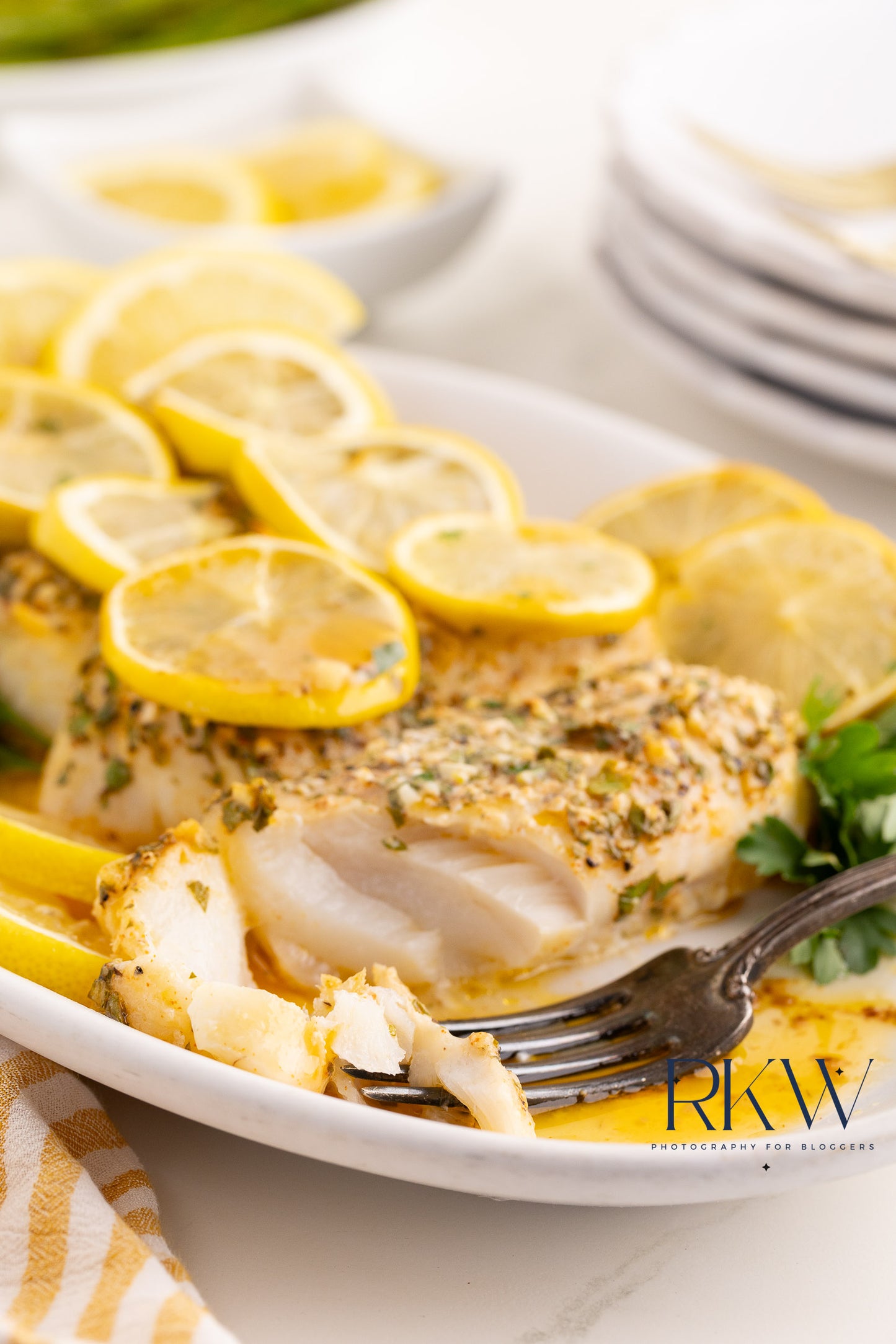 Lemon Garlic Baked Cod- Exclusive