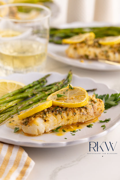 Lemon Garlic Baked Cod- Exclusive