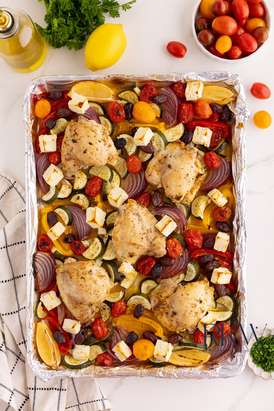 Mediterranean Baked Chicken Thighs- Exclusive