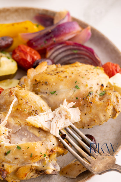Mediterranean Baked Chicken Thighs- Exclusive