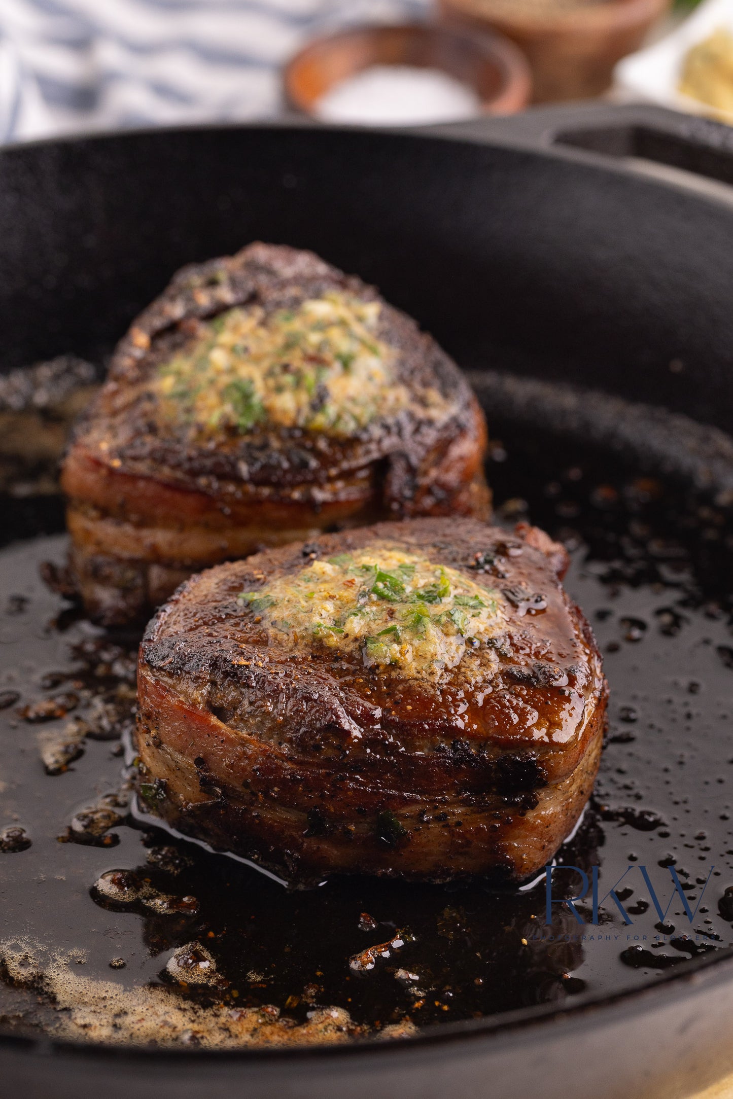 Bacon Wrapped Filet Mignon with Cowboy Butter- Exclusive