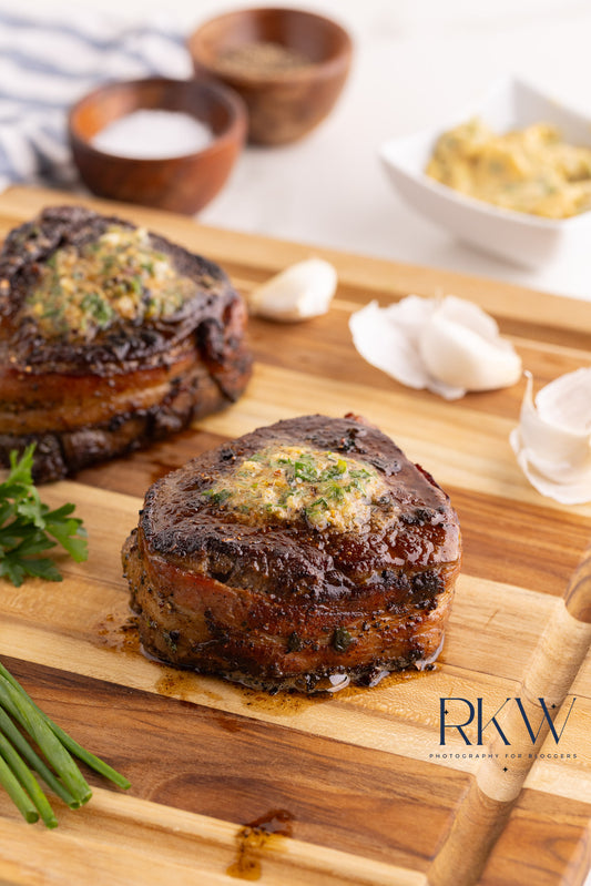 Bacon Wrapped Filet Mignon with Cowboy Butter- Exclusive