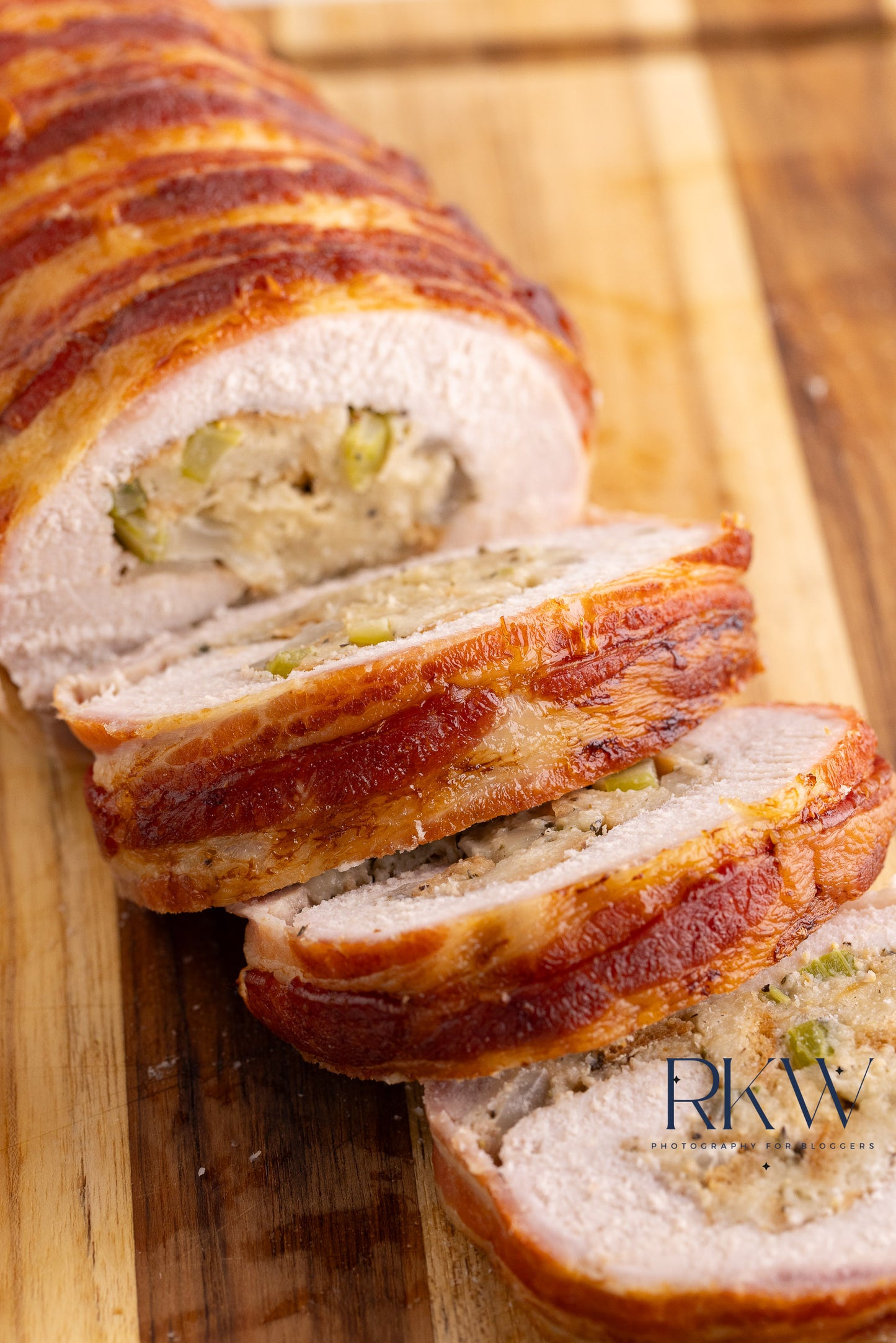 Bacon Wrapped Stuffed Pork Loin- Exclusive