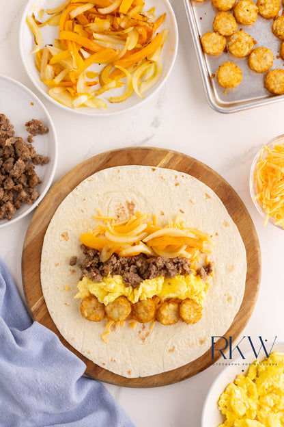 Loaded Breakfast Burritos- Exclusvie