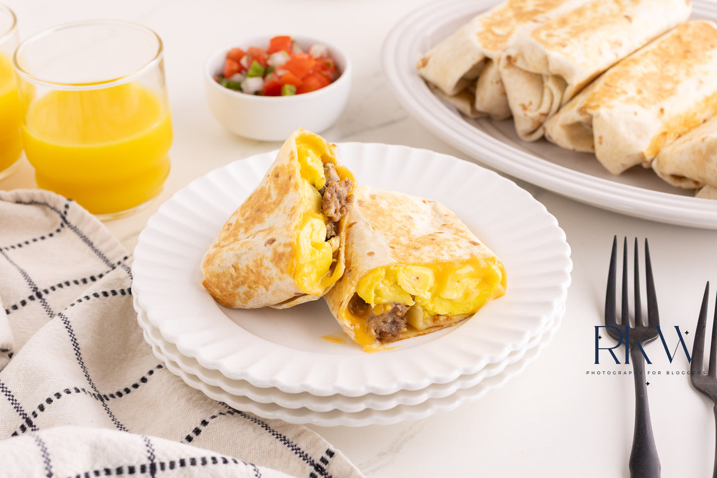 Sausage/Bacon Breakfast Burritos- Exclusive