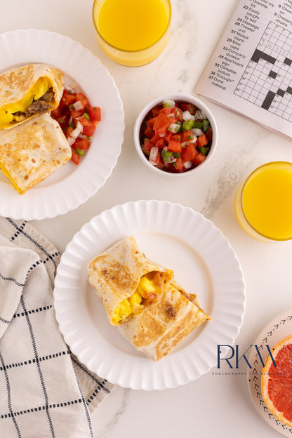 Sausage/Bacon Breakfast Burritos- Exclusive