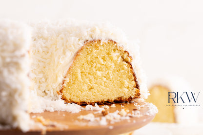 White Chocolate Coconut Bundt Cake- Exclusive