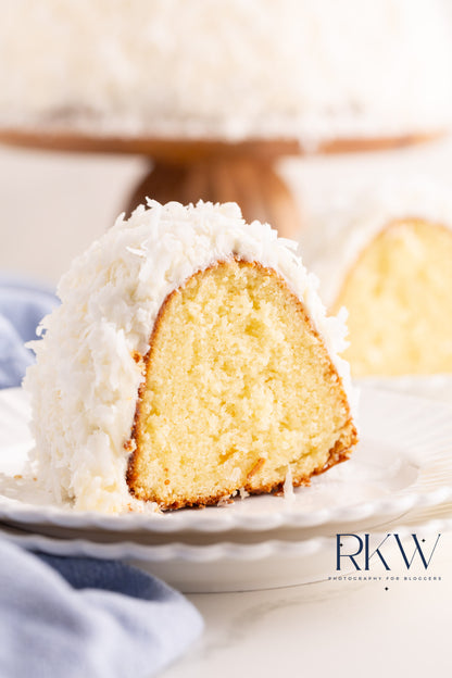 White Chocolate Coconut Bundt Cake- Exclusive